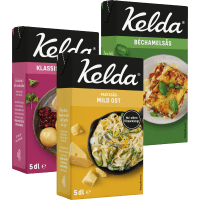 Illustration av Pastasås, Béchamelsås, Gräddsås