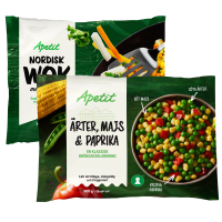 Illustration av Frysta grönsaker