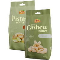 Illustration av Cashew-, pistagenötter