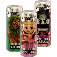 Illustration av BRAINROT SODA