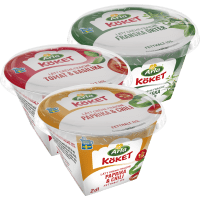 Illustration av Crème fraiche smaksatt