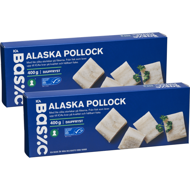 Illustration av Alaska pollock