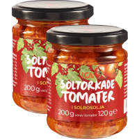 Illustration av Soltorkade tomater