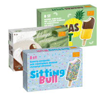 Illustration av Duo vanilj & jordgubb