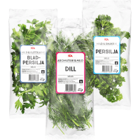 Illustration av Färska kryddor i påse