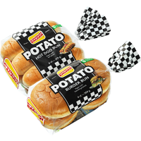 Illustration av Potato burger bun och hot dog bun