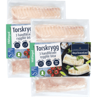 Illustration av Fryst torskryggfilé