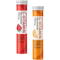 Illustration av C-vitamin apelsinsmak