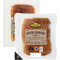 Illustration av Salami, Serrano, Prosciutto
