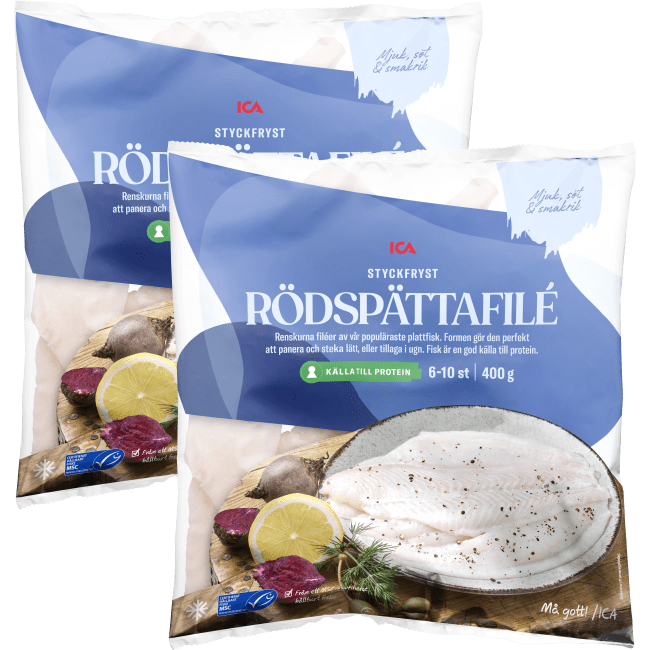 Illustration av Frysta rödspättafiléer