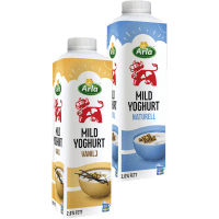 Illustration av Mild yoghurt naturell, vanilj