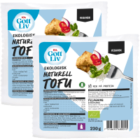 Illustration av Tofu naturell