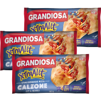 Illustration av Calzone ost & skinka minipizza