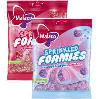 Illustration av Sprinkled Foamies Sour Bubblegum