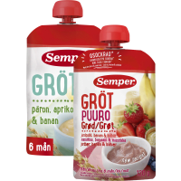 Illustration av Klämpåsar gröt