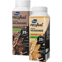 Illustration av Proteinshake Vanilj/Choklad
