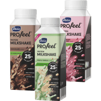 Illustration av Proteinshake Profeel