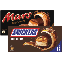 Illustration av Snickers/Marsglass