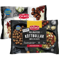 Illustration av Köttbullar Scan fryst