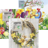 Illustration av Påskservetter