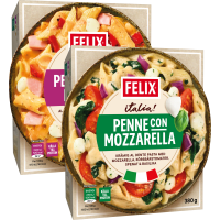 Illustration av Penne mozzarella & rosse piccante