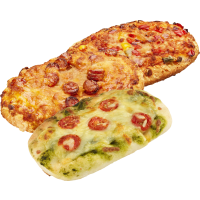 Illustration av Pizza Pesto Mozzarella