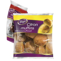 Illustration av Citron-/Chokladsmuffins