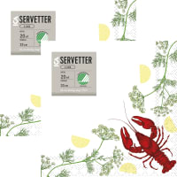Illustration av Servett 33cm Kräft
