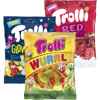 Illustration av Trolli 100g