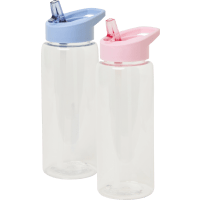 Illustration av Vattenflaska blå/rosa