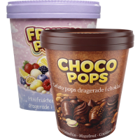 Illustration av Choco- & fruity pops