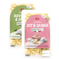 Illustration av Tortelloni Skinka/Ost,spenat