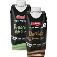 Illustration av Proteindryck Choklad/Pistage