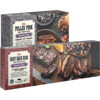 Illustration av Pulled pork, baby back ribs