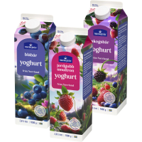 Illustration av Fruktyoghurt