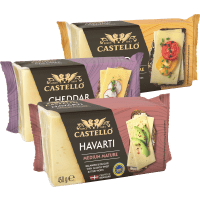 Illustration av Cheddar/Havarti/Gouda