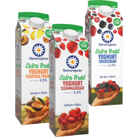 Illustration av Fruktyoghurt