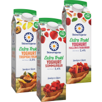 Illustration av Fruktyoghurt Tropi