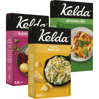 Illustration av Pastasås, Béchamelsås, Gräddsås