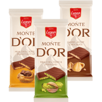 Illustration av Monte Dór chokladkakor