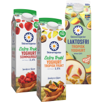 Illustration av Fruktyoghurt