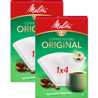 Illustration av Kaffefilter 1x4 Vit