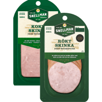 Illustration av Skinka Rökt / Kokt Familjen Snellman