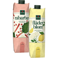 Illustration av Rabarber/Fläderblomsdryck 1l