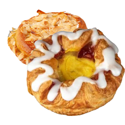 Toscasnäckor / Wienerbröd Hallon