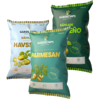 Illustration av Gårdschips - Alla smaker