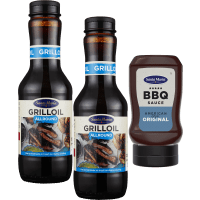 Illustration av Grillolja, BBQ-Sås