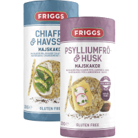 Illustration av Tunna majskakor Chiafrö / Psyllium