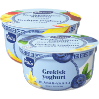 Illustration av Grekisk yoghurt med bär