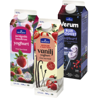 Illustration av Fruktyoghurt